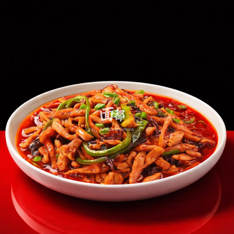 Tranches fines de porc sautées à la sauce yuxiang